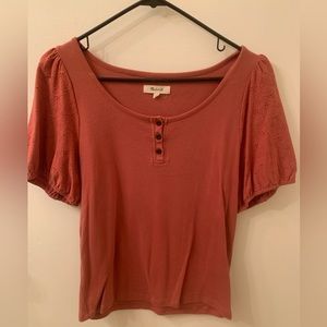 Madewell, Rust blouse, M
